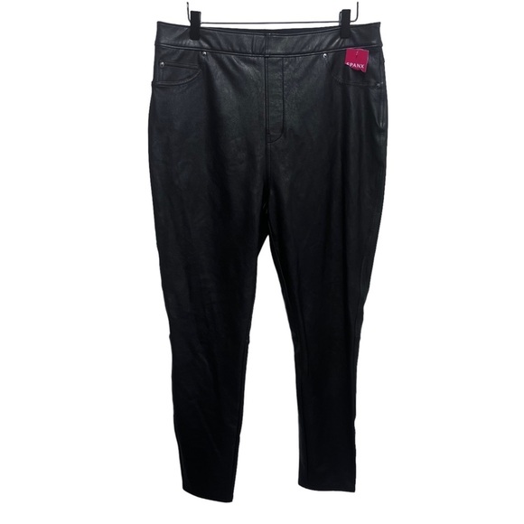 Spanx Leather-Like Skinny Ankle Pants Size XL NWT Brand New - Picture 3 of 10